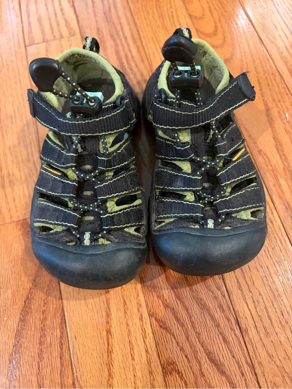 Keen Kids Black and Olive Green Closed-Toe Sandals